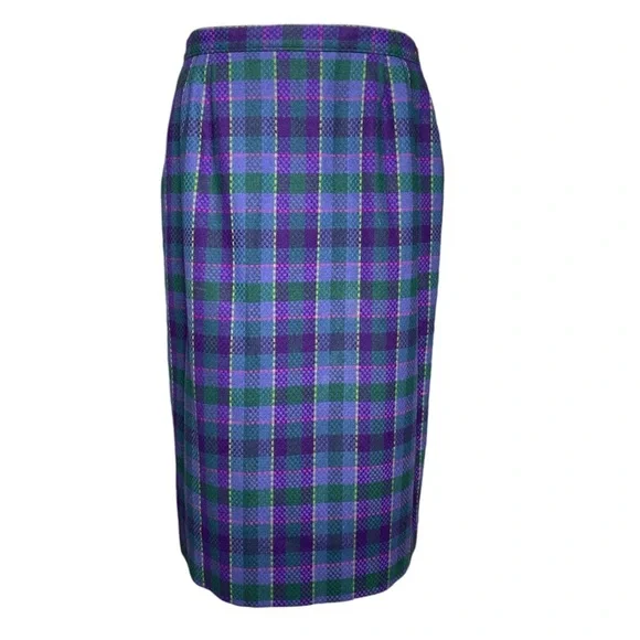 Vintage Pendleton Wool Plaid Skirt Set